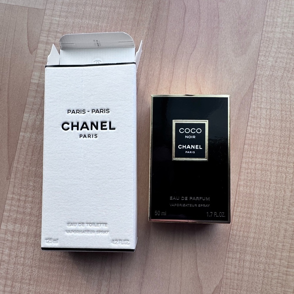 Chanel perfume boxes, Paris & Coco Noir